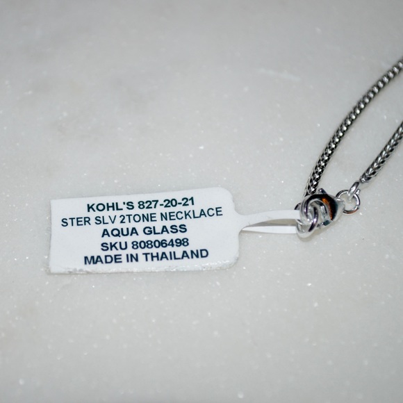 NWT Aquamarine Doublet Necklace FREE SHIPPINGπ - Picture 6 of 7